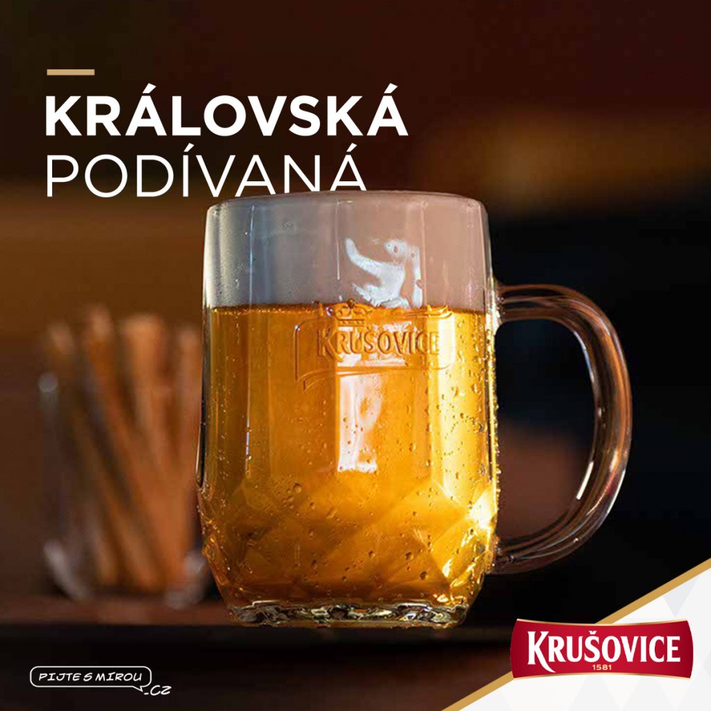 Pivovar Krušovice - jedna z mnoha reklam 
