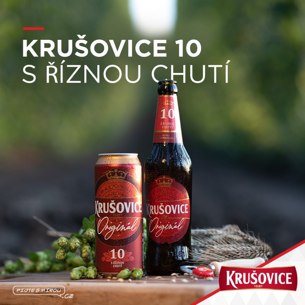 Pivovar Krušovice - jedna z mnoha reklam 